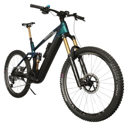 VTT Électrique Tout-Suspendu Cube Stereo Hybrid 160 HPC SLT 750 Sram XX1 Eagle AXS 12V 750 Wh 27.5'' Bleu Nebula Gris Carbon