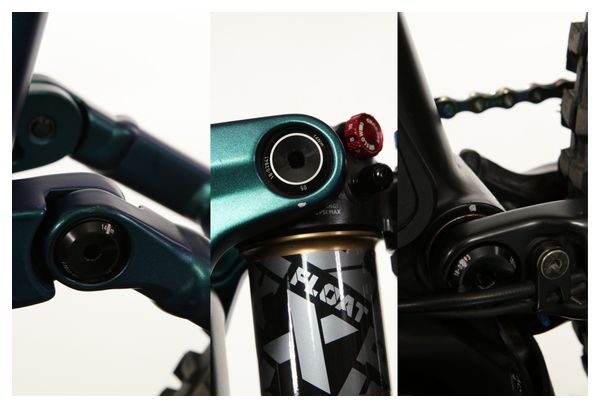 VTT Électrique Tout-Suspendu Cube Stereo Hybrid 160 HPC SLT 750 Sram XX1 Eagle AXS 12V 750 Wh 27.5'' Bleu Nebula Gris Carbon