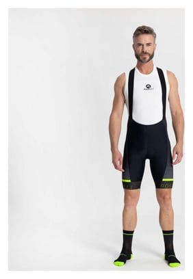 Cuissard Velo Avec Bretelless Rogelli Hero II - Homme - Jaune/Gris/Noir