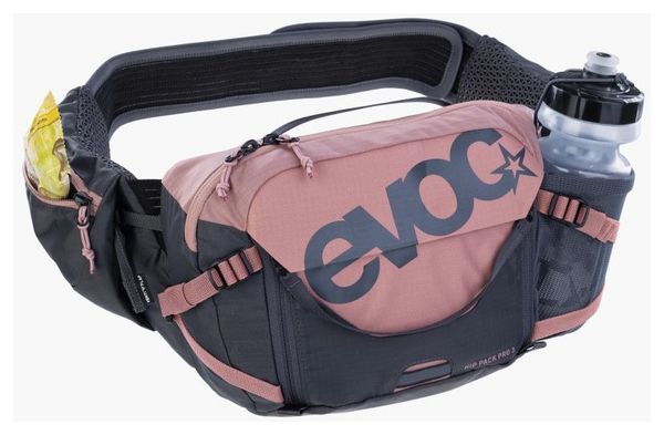 Riñonera de hidratación Evoc Hip Pack Pro 3 rosa y gris
