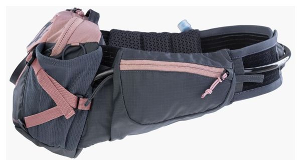 Riñonera de hidratación Evoc Hip Pack Pro 3 rosa y gris