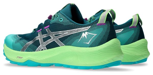 Chaussures de Trail Running Femme Asics Gel Trabuco 12 Vert Argent