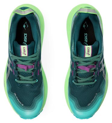 Chaussures de Trail Running Femme Asics Gel Trabuco 12 Vert Argent