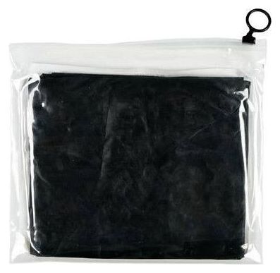 Poncho de pluie noir avec capuche - Imperméable taille universelle