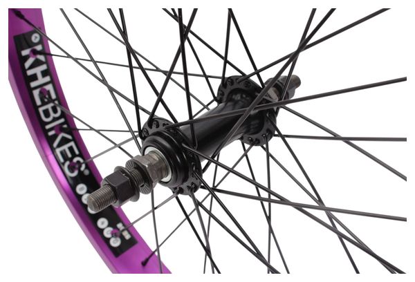 Roue avant BMX KHE PRISM 20 pouces violette