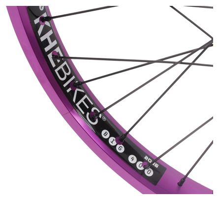 Roue avant BMX KHE PRISM 20 pouces violette