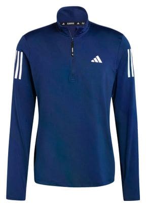 Adidas Own The Run Blue Homme 1/2 zip top