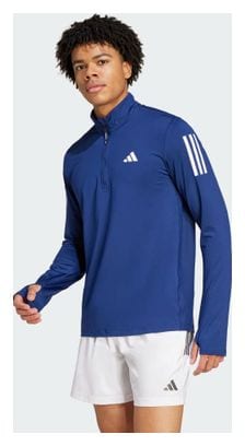 Adidas Own The Run Blue Homme 1/2 zip top