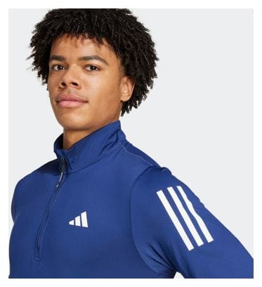 Adidas Own The Run Blue Homme 1/2 zip top