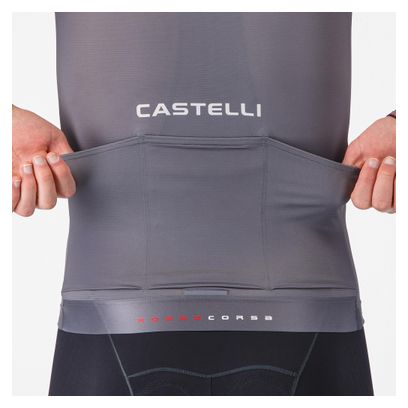 Maglia a maniche corte Castelli Aero Race 8S grigia da uomo