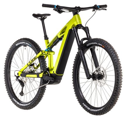 VTT Électrique Tout-Suspendu Cube Stereo Hybrid One44 HPC Race 800 Shimano Deore XT 12V 800 Wh 29'' Vert Flash Lime 2025 - Produit Reconditionné