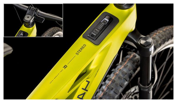 VTT Électrique Tout-Suspendu Cube Stereo Hybrid One44 HPC Race 800 Shimano Deore XT 12V 800 Wh 29'' Vert Flash Lime 2025 - Produit Reconditionné
