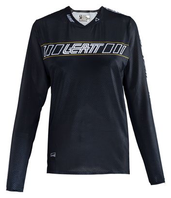 Leatt Gravity 4.0 damesfietsshirt met lange mouwen, zwart