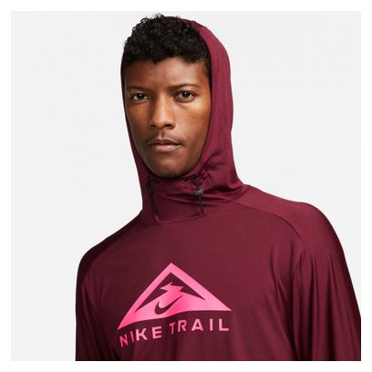 Haut à capuche Nike Dri-Fit Trail Rouge Rose