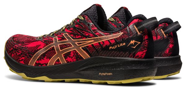 Asics Fuji Lite 3 Red Black Trail Running Shoes Alltricks