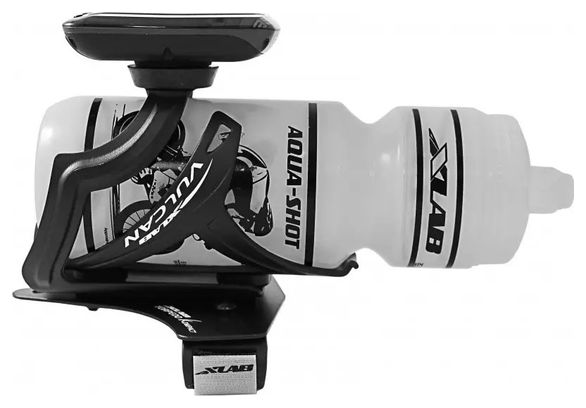 Support de Bidon de Prolongateurs Aero Xlab Torpedo Jompact 125 Noir + Bidon Xlab Aqua Shot 740 ml