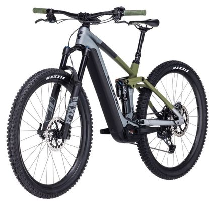 Cube Stereo Hybrid 140 HPC TM 750 Electric Full Suspension MTB Sram GX Eagle 12S 750 Wh 29'' Flash Grey Olive Green