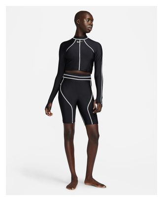T-shirt de Bain Manches Longues Nike Fusion Noir Femme