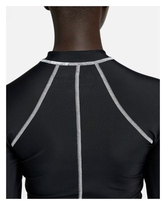 Camiseta de natación de manga larga Nike Fusion Black para mujer
