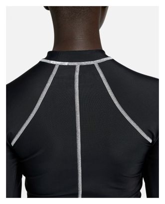 T-shirt de Bain Manches Longues Nike Fusion Noir Femme