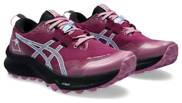 Chaussures de Trail Running Femme Asics Gel Trabuco 12 Rose Noir