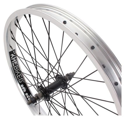Roue avant BMX KHE PRISM 20 pouces argent