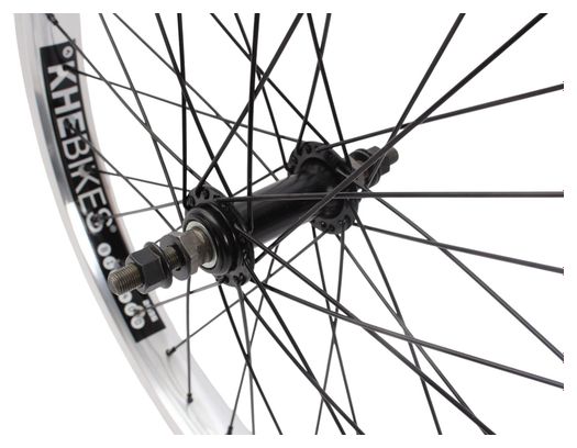 Roue avant BMX KHE PRISM 20 pouces argent