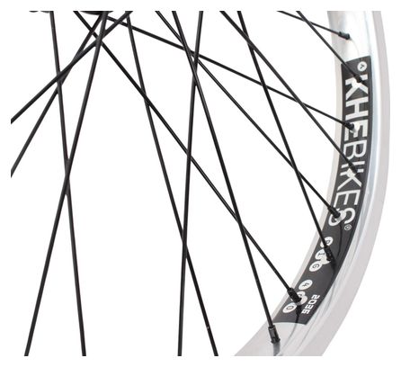 Roue avant BMX KHE PRISM 20 pouces argent