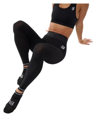 Calze a compressione Compressport Recovery Nero Donna