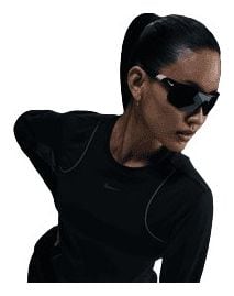 Langarm Trikot Nike Run Division Reflective Schwarz Women