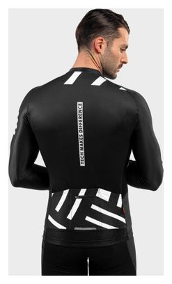 Maillot vélo manches longues homme Cyclisme M2 Leader Noir