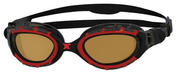 ZOGGS Predator Flex Polarisées Ultra Red Black Copper - Smaller Fit  - Lunettes Triathlon et natation