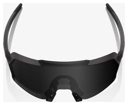 Occhiali 100% Korbin Nero opaco Nero lucido/Lenti Black Mirror