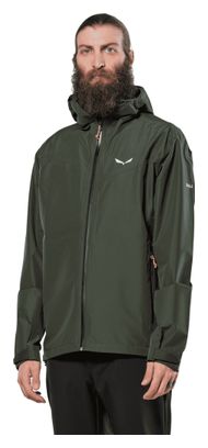 Salewa Puez 2.5L Powertex Giacca Impermeabile Verde Uomo