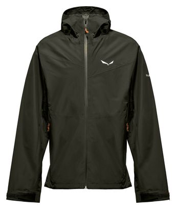 Salewa Puez 2.5L Powertex Giacca Impermeabile Verde Uomo