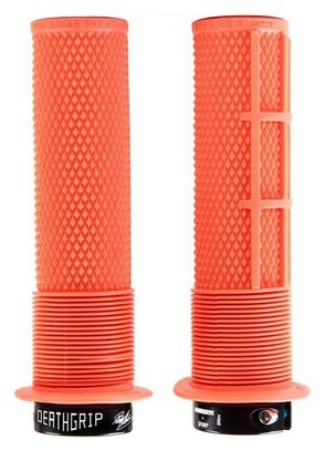 Paar DMR DeathGrip Grips Mit Flanges Orange Tango
