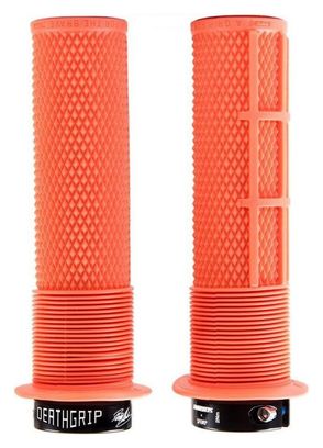 Paar DMR DeathGrip Grips Mit Flanges Orange Tango