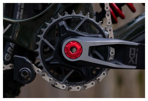 OAK Self-Extracting Bottom Bracket Screw for SRAM DUB M18/M30 (Red)