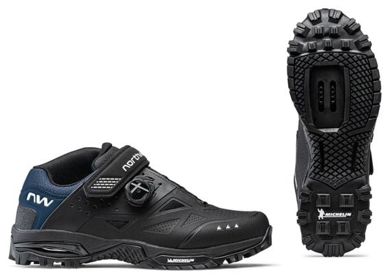 Northwave Enduro Mid 2 MTB-schoenen Zwart/Donkerblauw