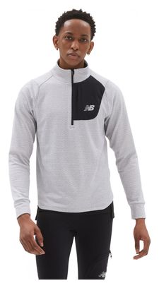 New Balance Heat Grid Blue 1/2 Zip Thermal Top