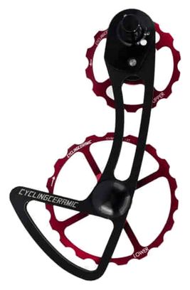 Chape de Dérailleur CyclingCeramic 14/19 Dents pour Shimano 105 7150 12V Rouge