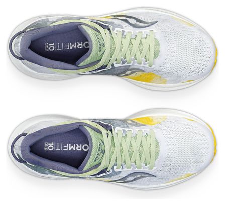 Chaussures de Running Femme Saucony Triumph 21 Blanc Vert