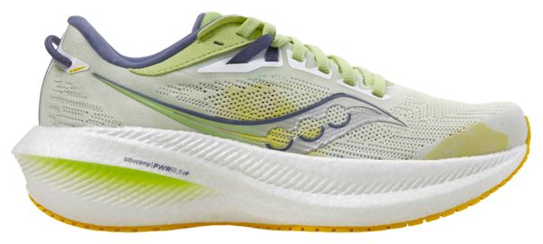 Chaussures de Running Femme Saucony Triumph 21 Blanc Vert