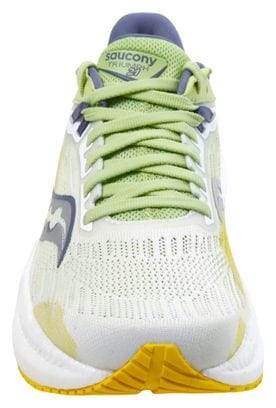 Chaussures de Running Femme Saucony Triumph 21 Blanc Vert