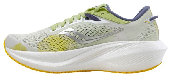 Chaussures de Running Femme Saucony Triumph 21 Blanc Vert