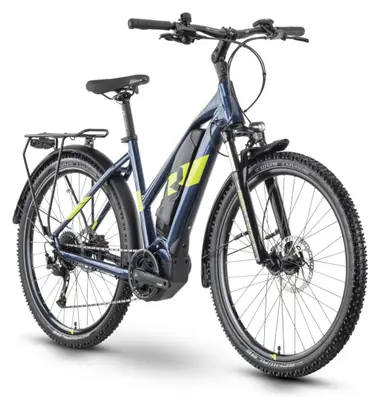 Raymon CrossRay E 3.0 Lady Full-suspension Electric Trekking Bike Tektro M350 9S 500Wh 27.5'' Blue 2023