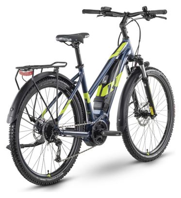Raymon CrossRay E 3.0 Lady Bicicletta da Trekking Elettrica a sospensione totale Tektro M350 9S 500Wh 27.5'' Blu 2023