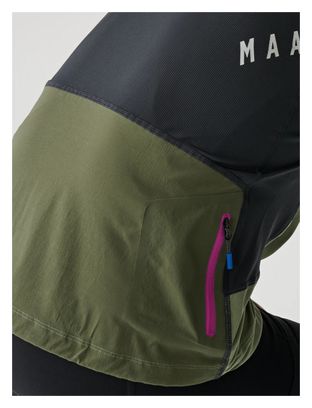 Maap Alt_Road Zip Kurzarm T-Shirt Grün