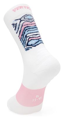 Chaussettes Vertical Mountain Animal Skin Rose/Blanc