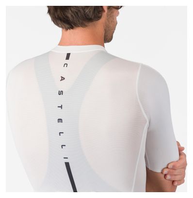 Maglia a maniche corte Castelli Drittone bianca da uomo
